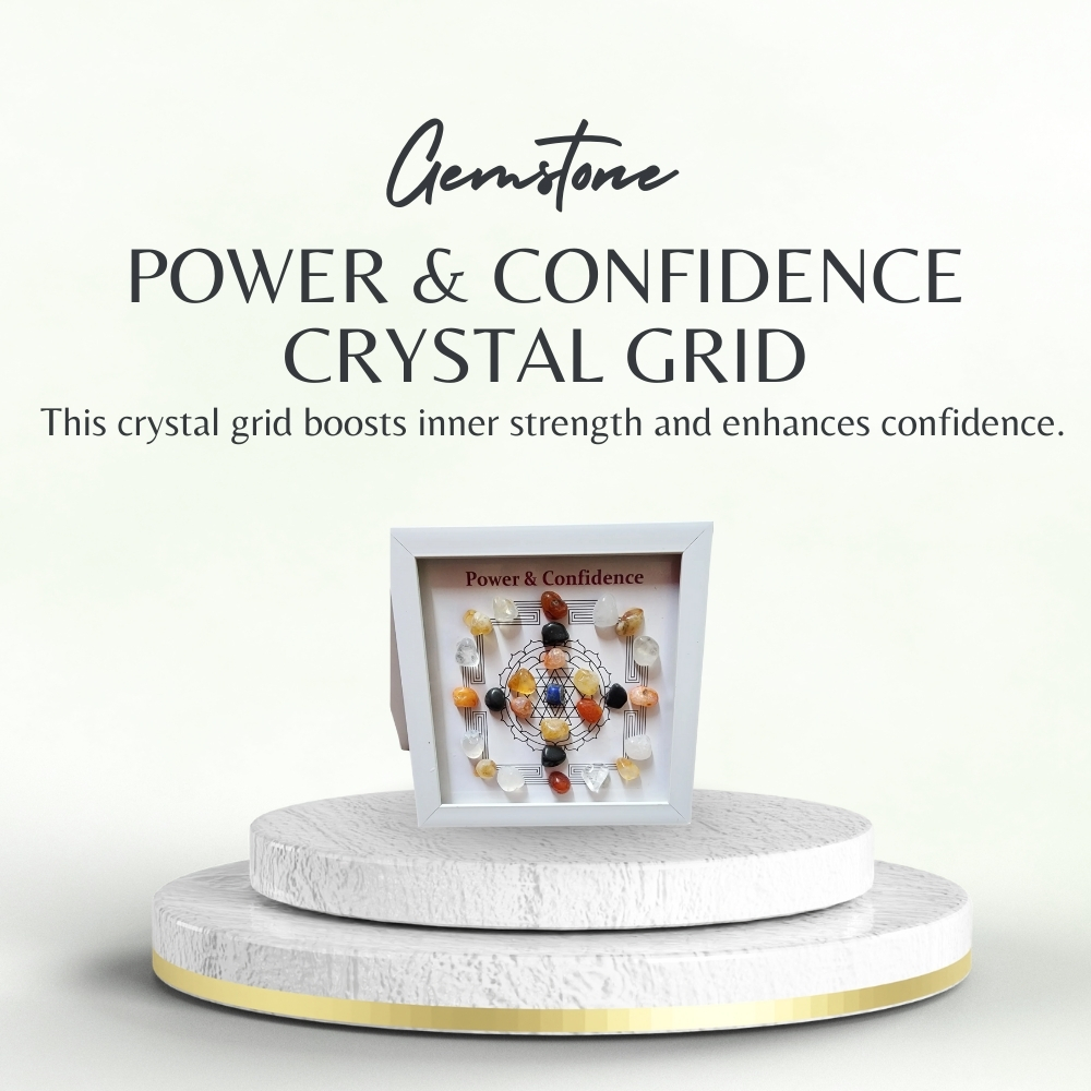 Power & Confidence Crystal Grid for Positive Energy