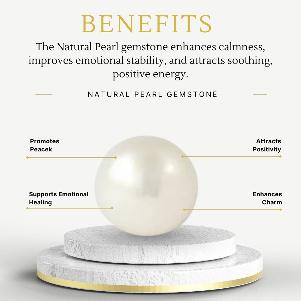 Buy Natural Pearl Gemstone for Calm & Prosperity - Image 2
