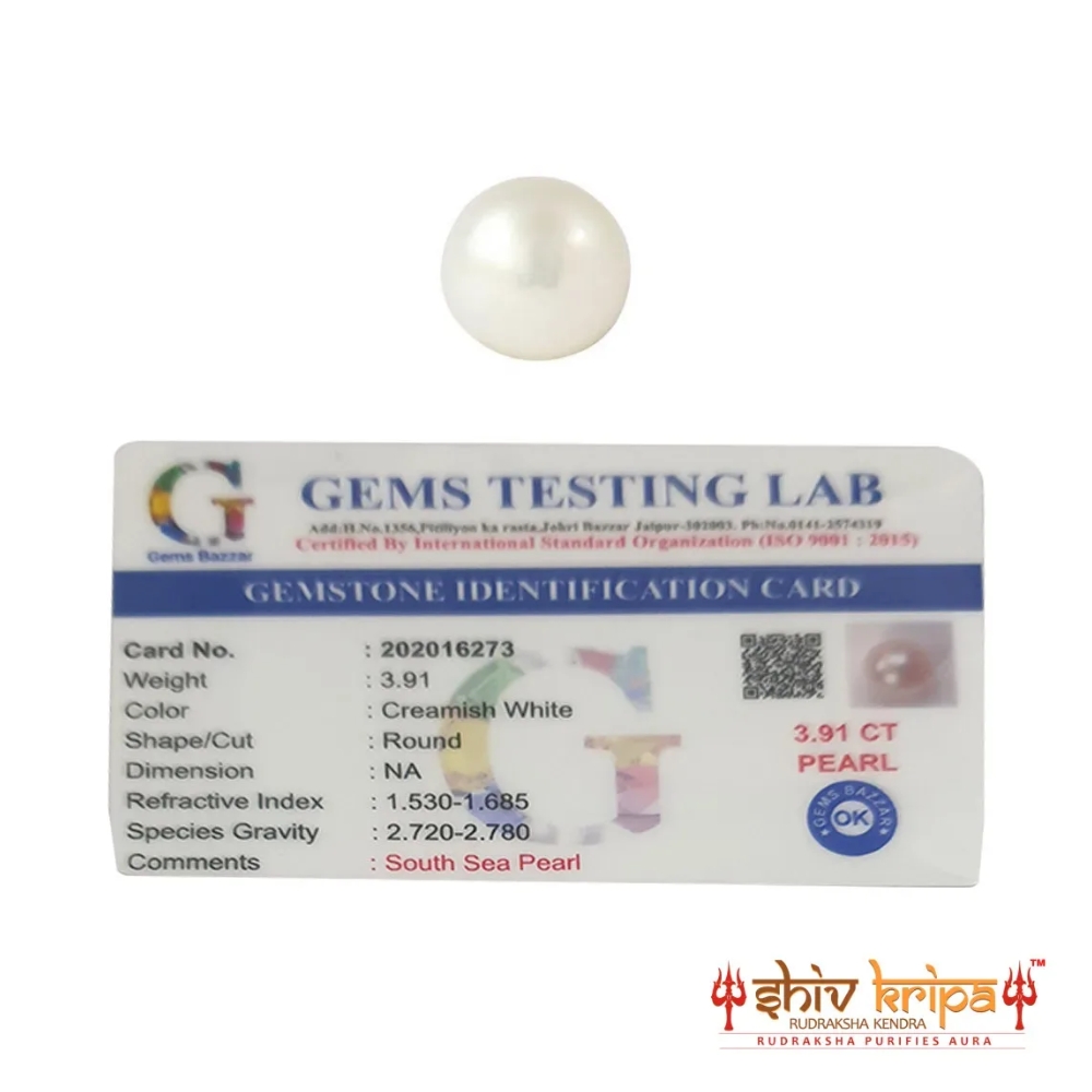 Buy Natural Pearl Gemstone for Calm & Prosperity - Image 3
