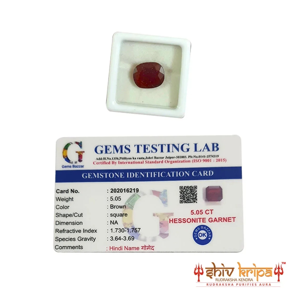Buy Natural Hessonite Stone – Premium Certified Gem - Image 3