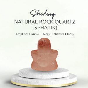 Natural Rock Quartz (Sphatik) Shivling