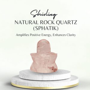 Natural Rock Quartz (Sphatik) Shivling