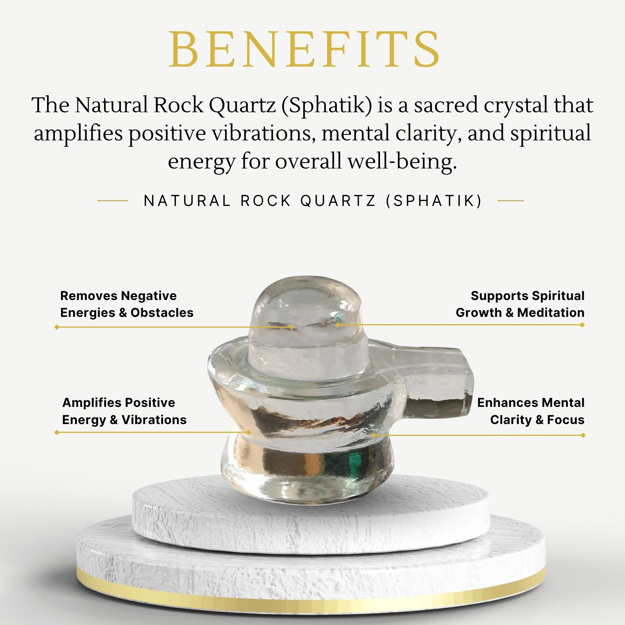Sphatik /Rock crystal-SHIVLING - Image 3