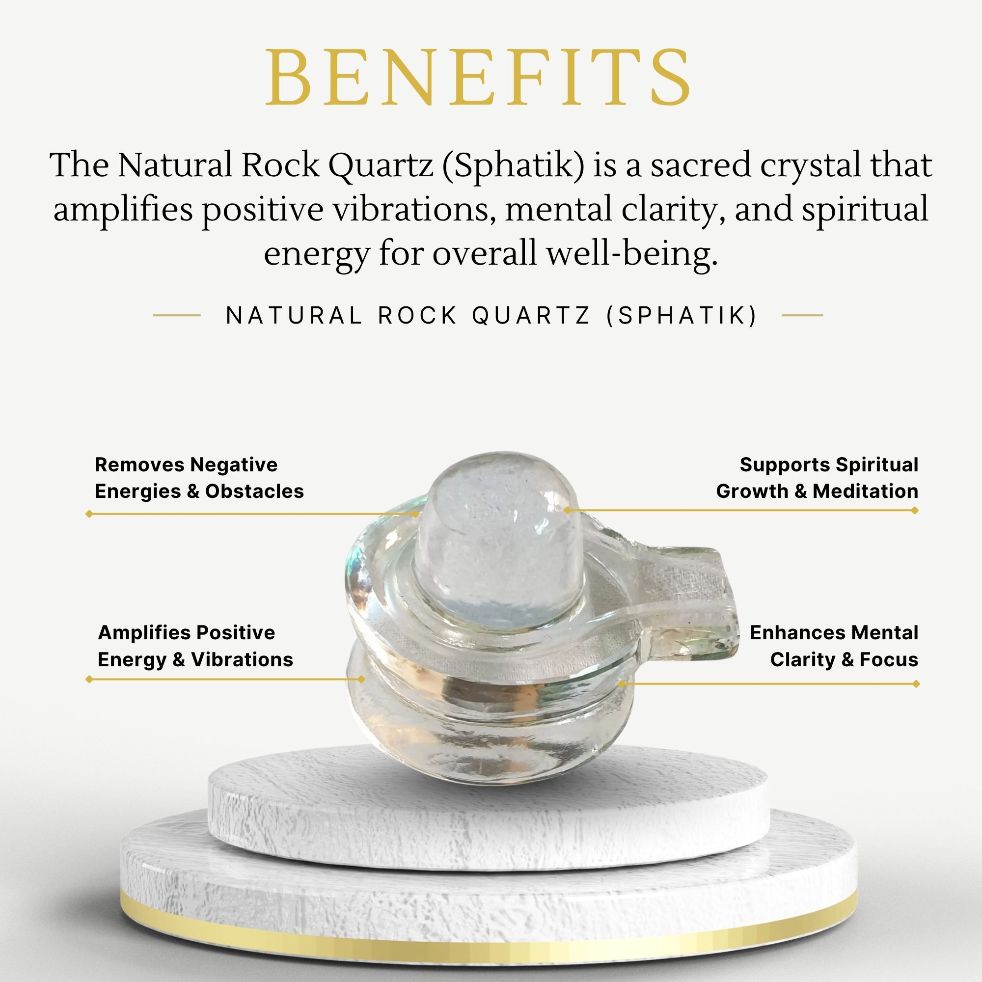 Sphatik /Rock crystal-SHIVLING - Image 3