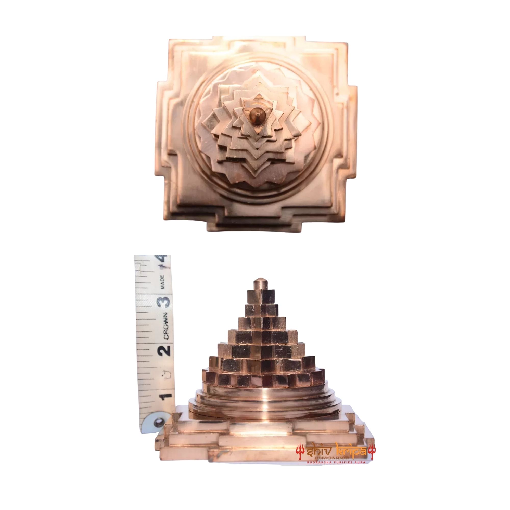 Pure Copper Meru Shri Yantra - Image 2