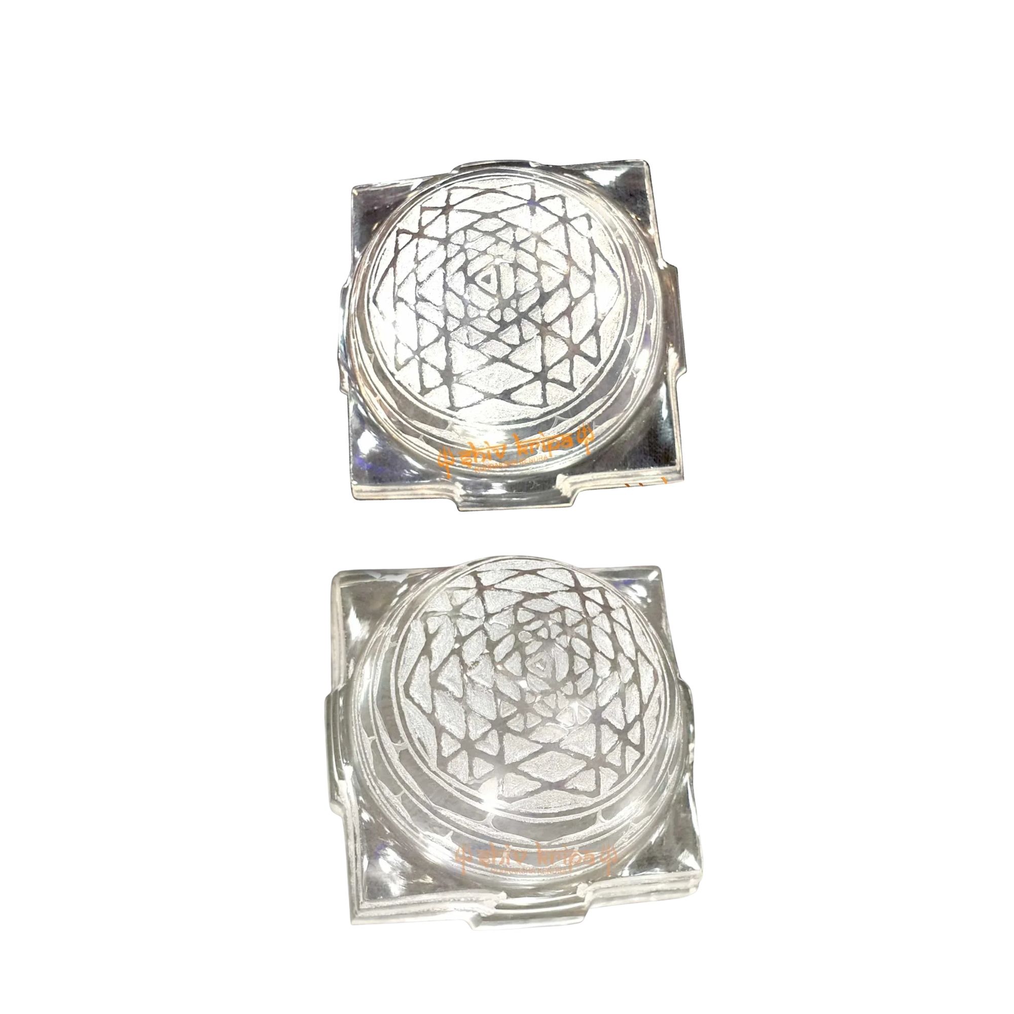 Real Sphatik Tomb Shape Shri Laxmi Yantra - Image 2
