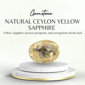Buy Natural 7.08 Carat Ceylon Yellow Sapphire Stone
