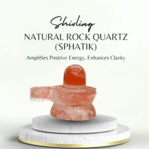 Natural Rock-Quartz(Sphatik) Shivling